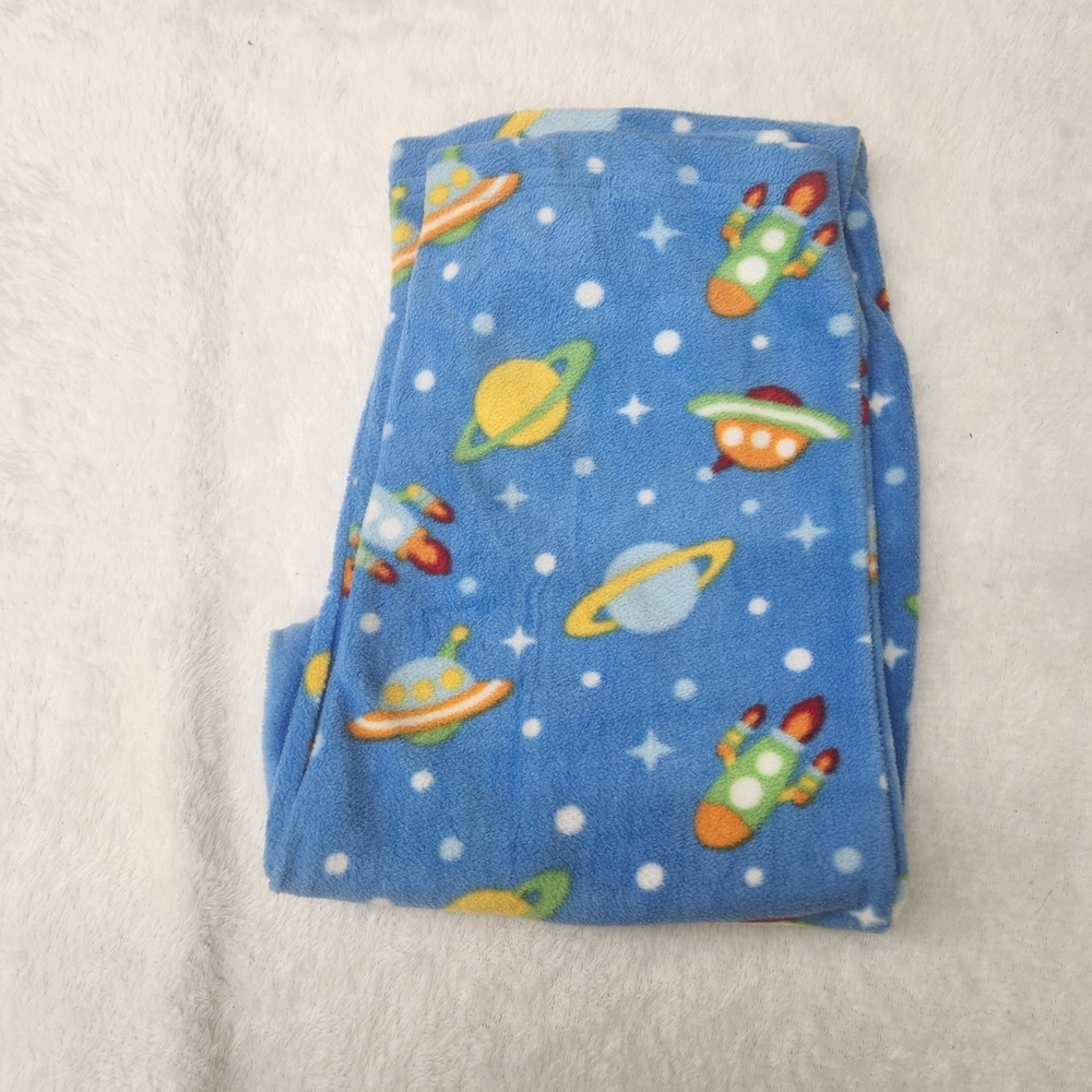 Steve Flame Resistant Intergalactic Adventure Fleece Pajama Set - Blue Size 3T - Picture 4 of 10